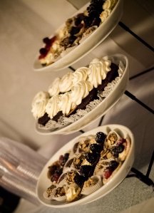 Photo of cupcakes and one bite sweets at a wedding